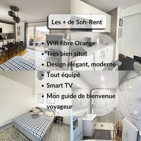 Сasa de vacaciones Soh Rent Cozy Wifi Terrasse St Aloise Estrasburgo
